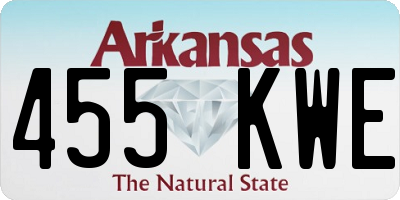 AR license plate 455KWE