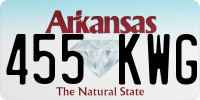 AR license plate 455KWG