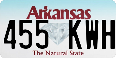 AR license plate 455KWH