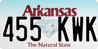 AR license plate 455KWK