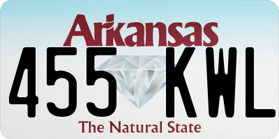 AR license plate 455KWL