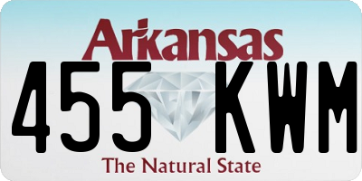 AR license plate 455KWM