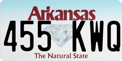 AR license plate 455KWQ