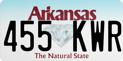 AR license plate 455KWR