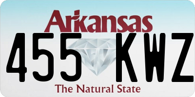 AR license plate 455KWZ
