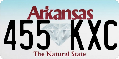 AR license plate 455KXC