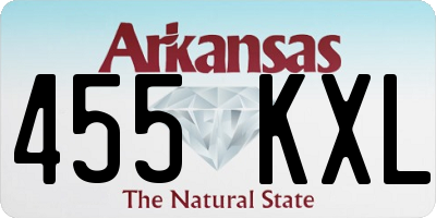 AR license plate 455KXL