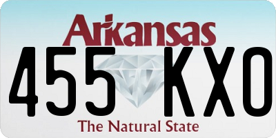 AR license plate 455KXO