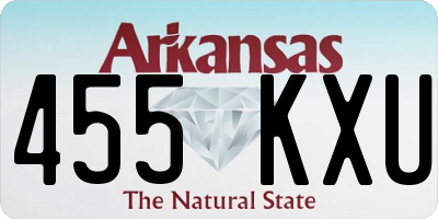 AR license plate 455KXU