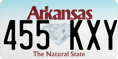 AR license plate 455KXY