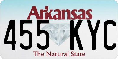 AR license plate 455KYC
