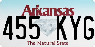 AR license plate 455KYG