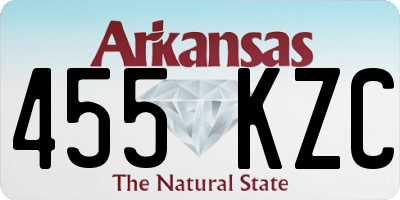 AR license plate 455KZC