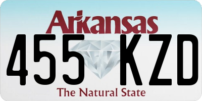 AR license plate 455KZD
