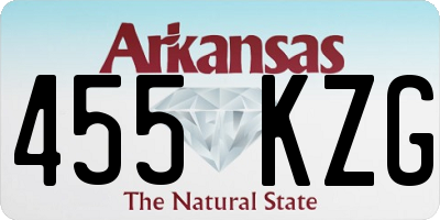 AR license plate 455KZG