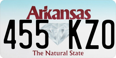 AR license plate 455KZO