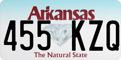 AR license plate 455KZQ
