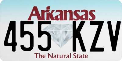 AR license plate 455KZV