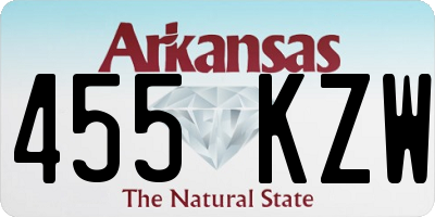 AR license plate 455KZW