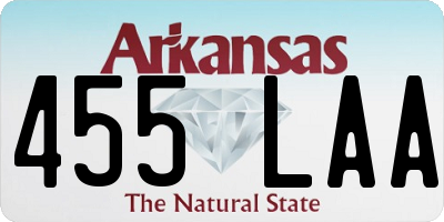AR license plate 455LAA