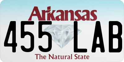 AR license plate 455LAB