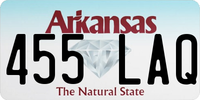 AR license plate 455LAQ