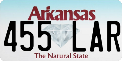 AR license plate 455LAR