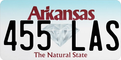 AR license plate 455LAS