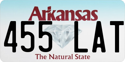 AR license plate 455LAT