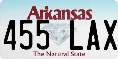 AR license plate 455LAX
