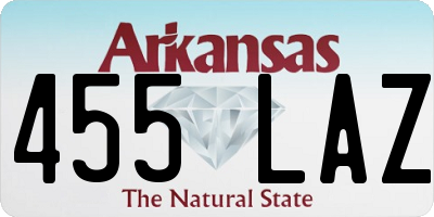 AR license plate 455LAZ