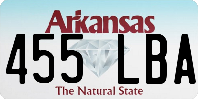AR license plate 455LBA