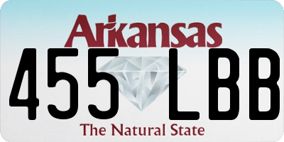 AR license plate 455LBB