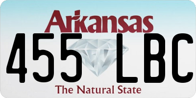 AR license plate 455LBC