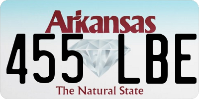 AR license plate 455LBE