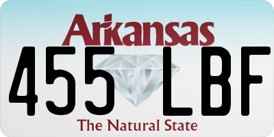 AR license plate 455LBF