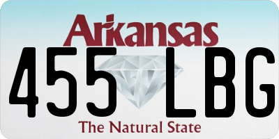 AR license plate 455LBG