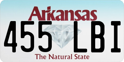 AR license plate 455LBI