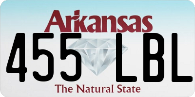 AR license plate 455LBL