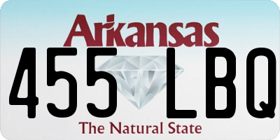AR license plate 455LBQ