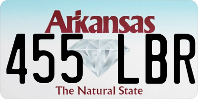 AR license plate 455LBR