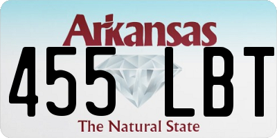 AR license plate 455LBT
