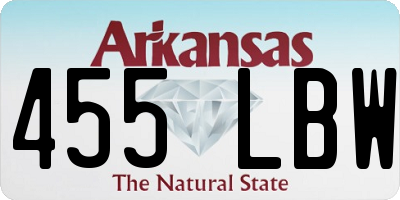 AR license plate 455LBW