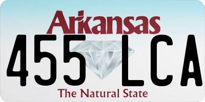 AR license plate 455LCA