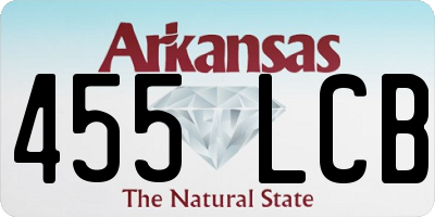 AR license plate 455LCB