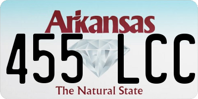 AR license plate 455LCC