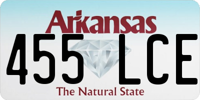 AR license plate 455LCE