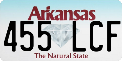 AR license plate 455LCF