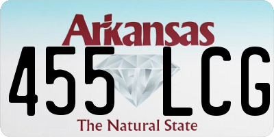 AR license plate 455LCG