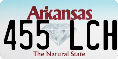 AR license plate 455LCH